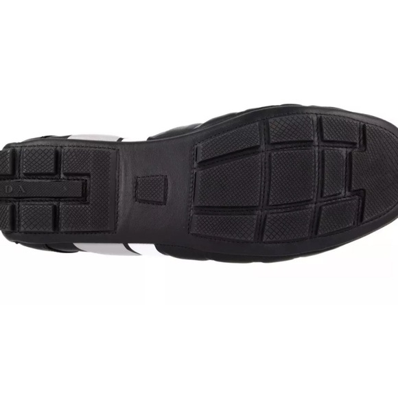 PRADA REV SNEAKERS SHOES 2EG325 BLACK LEATHER NEW US 7 EU 40 40,5 NIB - Picture 4 of 8